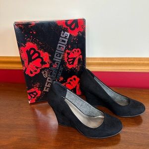 Tiny Too black sue shoes. Used only once